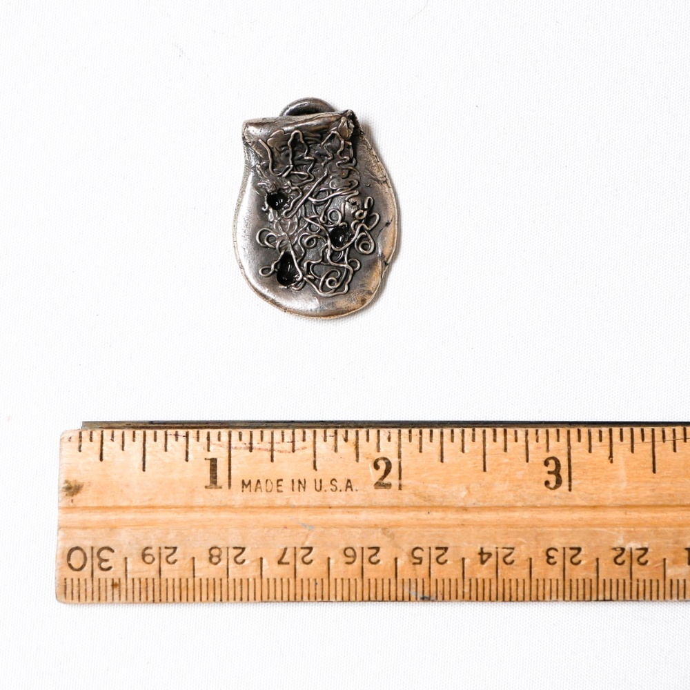 New silver plated handmade pendant